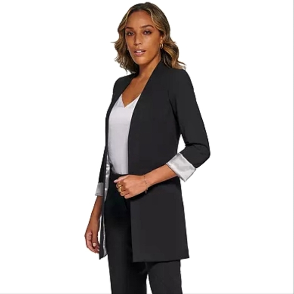 NWOT Calvin Klein Long Line Blazer - Picture 3 of 7